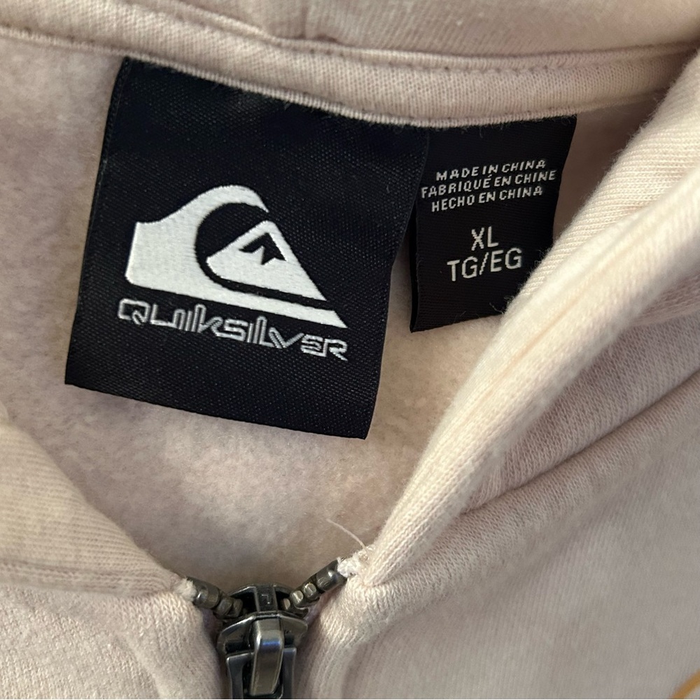 Quiksilver Over The Wave Fleece Zip-Up Hoodie Boys XL 🆕 - Picture 4 of 8